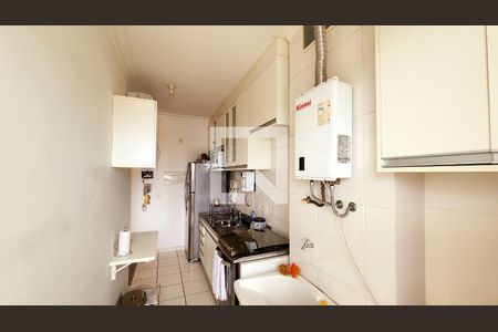 Cozinha e Área de Serviço de apartamento para alugar com 2 quartos, 62m² em Jardim Messina, Jundiaí