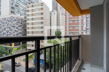 Varanda de kitnet/studio para alugar com 1 quarto, 25m² em Bela Vista, São Paulo