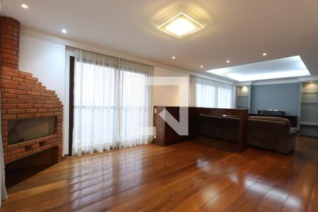 Sala da lareira de apartamento para alugar com 3 quartos, 216m² em Vila Mariana, São Paulo