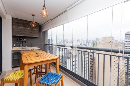 Sacada de apartamento à venda com 1 quarto, 49m² em Bela Vista, São Paulo