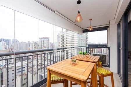 Sacada de apartamento à venda com 1 quarto, 49m² em Bela Vista, São Paulo