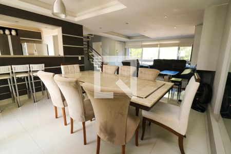 Sala de Jantar de casa à venda com 4 quartos, 336m² em Guarujá, Porto Alegre