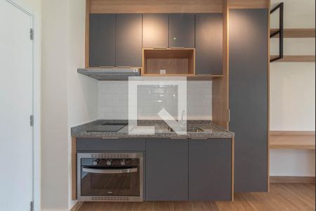 Cozinha de kitnet/studio para alugar com 1 quarto, 25m² em Campo Belo, São Paulo