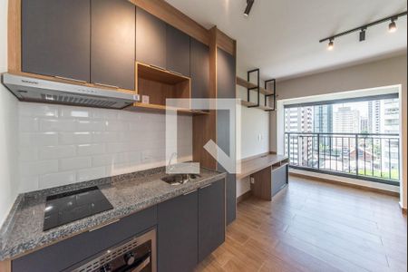 Cozinha de kitnet/studio para alugar com 1 quarto, 25m² em Campo Belo, São Paulo