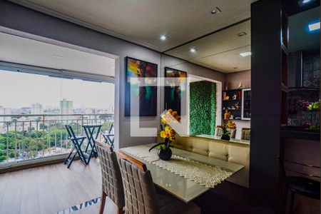 Sala de Jantar de apartamento à venda com 2 quartos, 70m² em Vila Valparaíso, Santo André