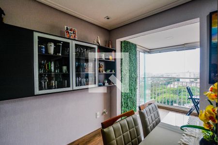 Sala de Jantar de apartamento à venda com 2 quartos, 70m² em Vila Valparaíso, Santo André