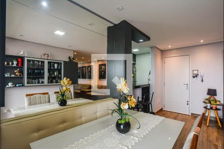 Sala de Jantar de apartamento à venda com 2 quartos, 70m² em Vila Valparaíso, Santo André