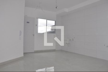 Detalhe - Sala / Cozinha / Área de Serviço de apartamento para alugar com 1 quarto, 30m² em Vila Mangalot, São Paulo