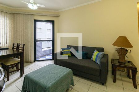 Sala de apartamento para alugar com 2 quartos, 80m² em Jardim Asturias, Guarujá