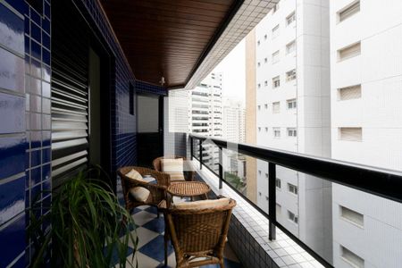 Varanda da Sala de apartamento para alugar com 2 quartos, 80m² em Jardim Asturias, Guarujá