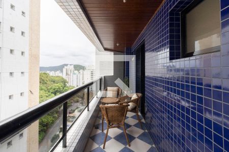 Varanda da Sala de apartamento para alugar com 2 quartos, 80m² em Jardim Asturias, Guarujá