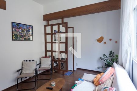 Sala de apartamento à venda com 3 quartos, 90m² em São Pedro, Belo Horizonte