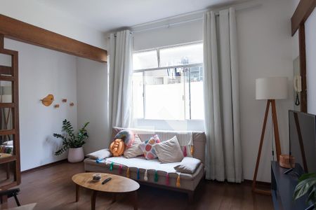 Sala de apartamento à venda com 3 quartos, 90m² em São Pedro, Belo Horizonte