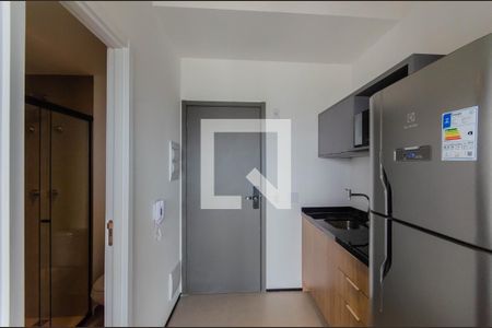 Cozinha de kitnet/studio para alugar com 1 quarto, 22m² em Paraíso, São Paulo