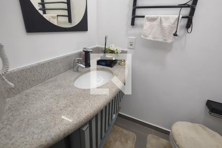 Banheiro de kitnet/studio à venda com 1 quarto, 20m² em Santa Paula, São Caetano do Sul