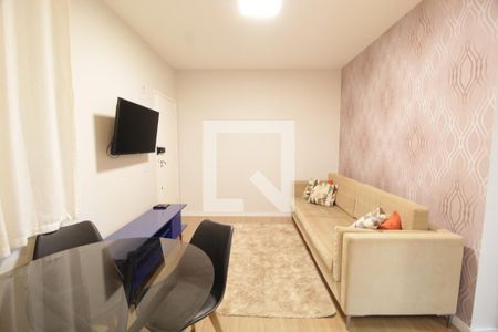 Sala de apartamento para alugar com 2 quartos, 52m² em Gávea, Uberlândia