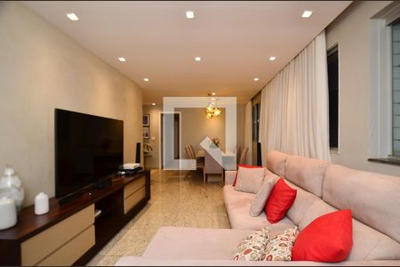 Sala 2 ambientes de apartamento à venda com 3 quartos, 100m² em Sion, Belo Horizonte