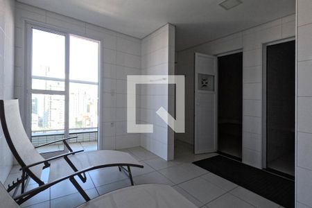 Área Comum - Sauna de apartamento para alugar com 1 quarto, 97m² em Embaré, Santos