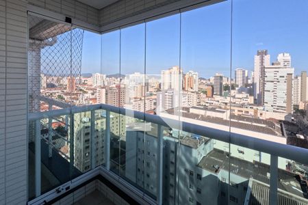 Varanda da Sala de apartamento para alugar com 1 quarto, 97m² em Embaré, Santos