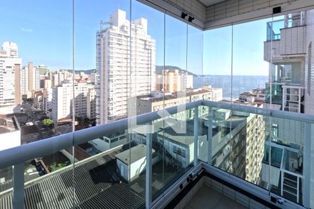 Varanda da Sala de apartamento para alugar com 1 quarto, 97m² em Embaré, Santos