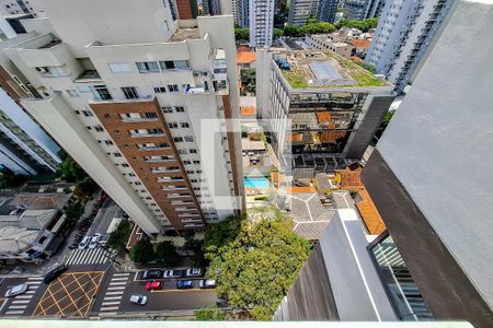 Vista Varanda - Sala/Cozinha de apartamento para alugar com 1 quarto, 42m² em Vila Mariana, São Paulo