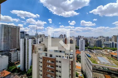 Vista Varanda - Sala/Cozinha de apartamento para alugar com 1 quarto, 42m² em Vila Mariana, São Paulo