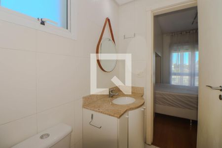 Banheiro de kitnet/studio para alugar com 1 quarto, 39m² em Três Figueiras, Porto Alegre