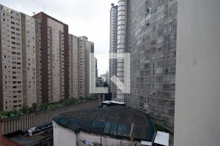 Vista Sala de apartamento à venda com 1 quarto, 64m² em República, São Paulo