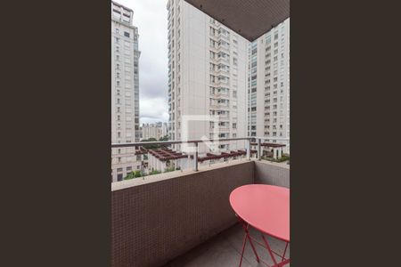 Varanda Sala de apartamento à venda com 1 quarto, 83m² em Vila Olímpia, São Paulo