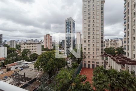 Varanda Sala de apartamento à venda com 1 quarto, 83m² em Vila Olímpia, São Paulo