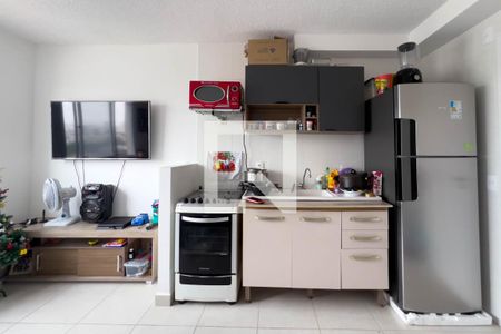 Sala e cozinha de apartamento à venda com 2 quartos, 45m² em Cambuci, São Paulo