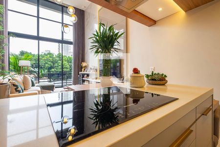 Sala/Cozinha de apartamento à venda com 2 quartos, 112m² em Jardins, São Paulo