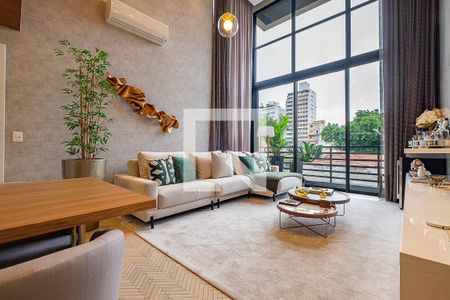 Sala de apartamento à venda com 2 quartos, 112m² em Jardins, São Paulo