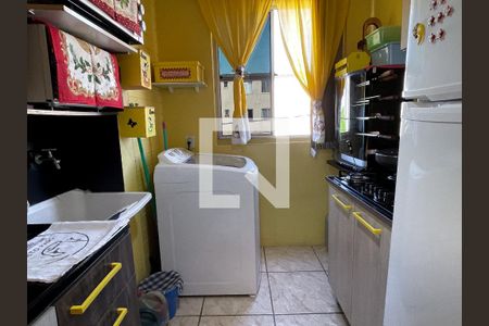 Cozinha de apartamento à venda com 2 quartos, 48m² em São Miguel, São Leopoldo