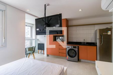 Sala/Quarto  de apartamento para alugar com 1 quarto, 25m² em Vila Andrade, São Paulo