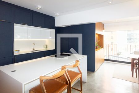 Sala/Cozinha de apartamento à venda com 2 quartos, 85m² em Vila Olímpia, São Paulo