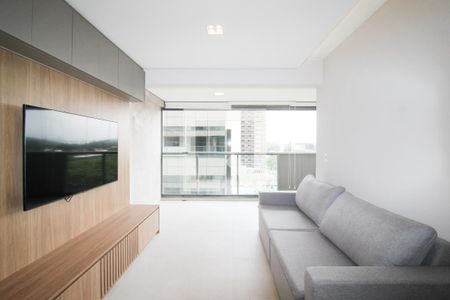 Sala de apartamento à venda com 1 quarto, 54m² em Indianópolis, São Paulo