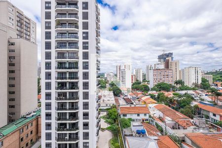 Sala/Cozinha - VIsta de apartamento à venda com 1 quarto, 24m² em Pinheiros, São Paulo