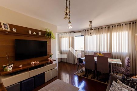 Sala de apartamento à venda com 3 quartos, 106m² em Parque das Nações, Santo André