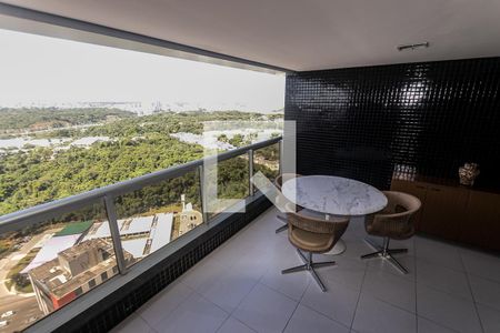 Varanda da Sala de apartamento para alugar com 1 quarto, 55m² em Pituba, Salvador