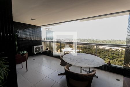 Varanda da Sala de apartamento para alugar com 1 quarto, 55m² em Pituba, Salvador