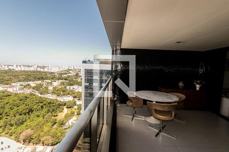 Varanda da Sala de apartamento para alugar com 1 quarto, 55m² em Pituba, Salvador