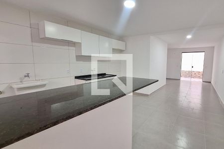 Sala/Quarto/Cozinha de casa para alugar com 1 quarto, 45m² em Parque Equitativa, Duque de Caxias