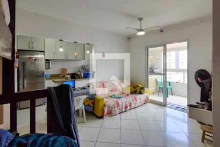 Sala de apartamento para alugar com 1 quarto, 66m² em Aviação, Praia Grande