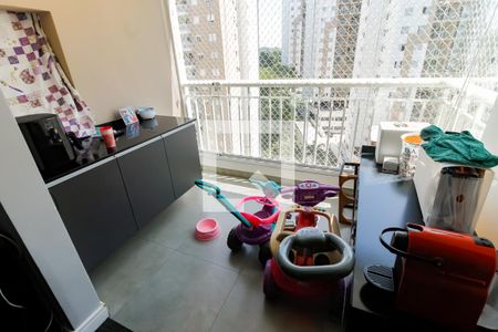 Varanda da Sala de apartamento para alugar com 2 quartos, 73m² em Jardim Wanda, Taboão da Serra