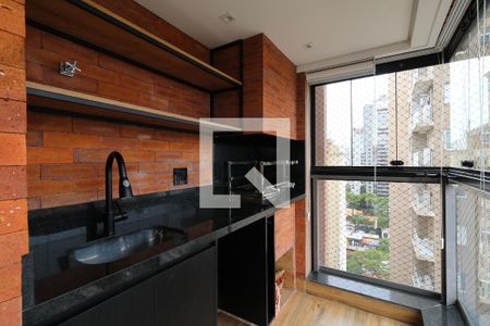 Varanda Gourmet de apartamento à venda com 3 quartos, 160m² em Jardim, Santo André