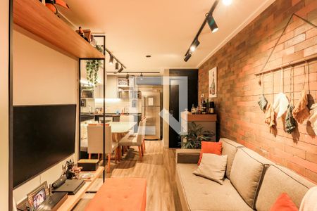 Sala de apartamento à venda com 2 quartos, 54m² em Brooklin, São Paulo