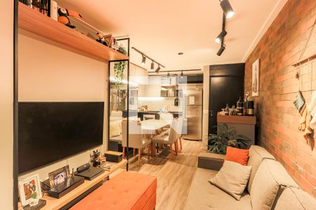 Sala de apartamento à venda com 2 quartos, 54m² em Brooklin, São Paulo