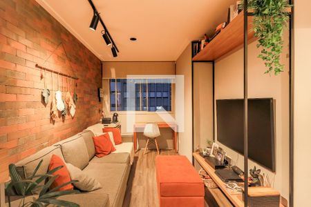 Sala de apartamento à venda com 2 quartos, 54m² em Brooklin, São Paulo