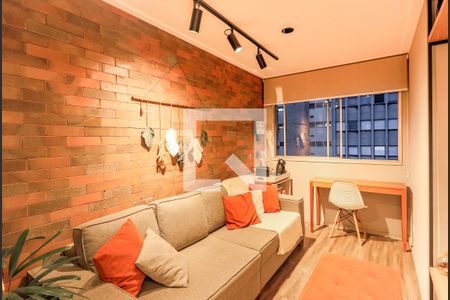 Sala de apartamento à venda com 2 quartos, 54m² em Brooklin, São Paulo